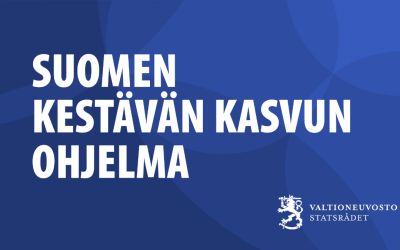 Kestävän kasvun ohjelma luo uskoa tulevaisuuteen